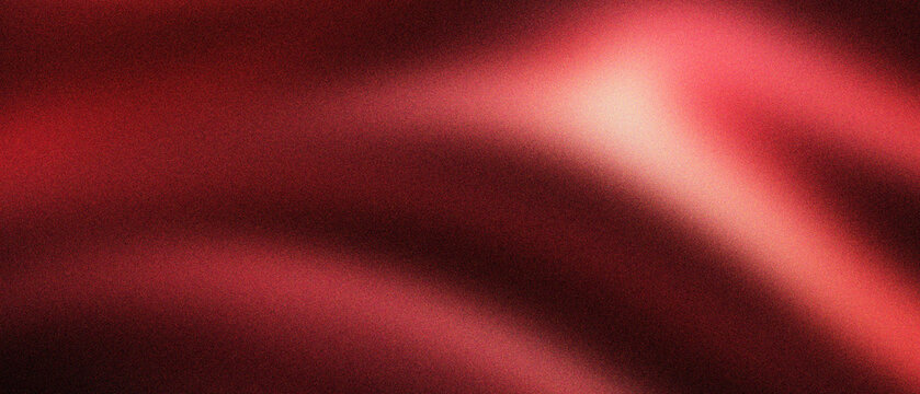 Crimson red silk fabric background with elegant soft waves. Luxurious satin texture with smooth light gradients. Deep ruby textile backdrop for romantic fashion and premium product marketing.