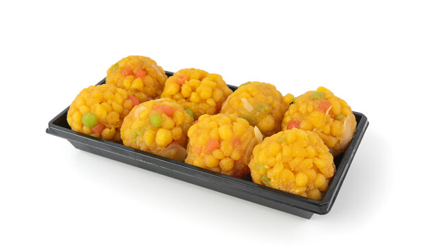 Ladoo, laddu or bundi laddoo is Indian sweet Diwali food. This is boondi ladoo balls