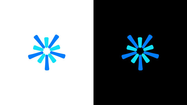 Ai bot logo and white logo vector in eps 8 format. Ai Chat bot is ai articfical chat bot system.