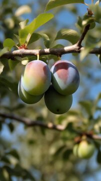 Pflaumen am Baum 