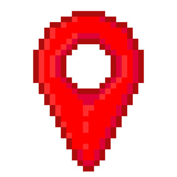 Pixel Map Marker Icon &ndash; Navigation UI Element