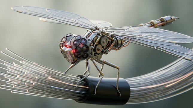 Mechanical dragonfly drone
