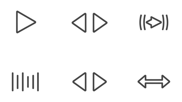 Play Controls: A minimalist depiction of essential playback controls, conveying simplicity and intuitive usability. These icons provide a glimpse into the smooth user experience.