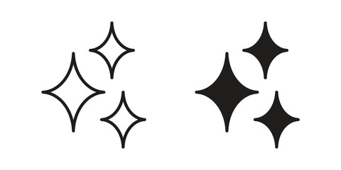 Sparkles icon graphic vectors for website design © Zandra