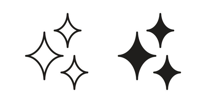 Sparkles icon graphic vectors for website design