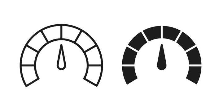 Tachometer icon graphic vectors for website design