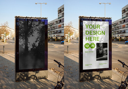 Mockup Of Customizable Sign In City