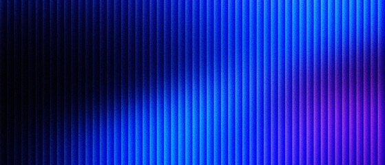 Fototapeta premium Abstract blue vertical lines background, vibrant neon glowing stripes texture, modern digital technology pattern with dark gradient shadows, futuristic light effect for corporate backdrop.
