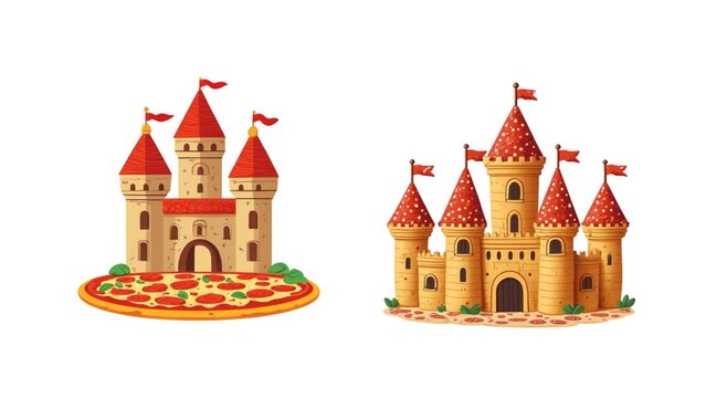 fairy tale castle pizza