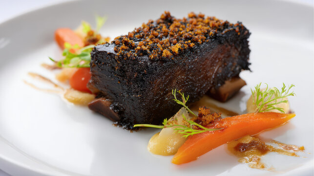 braised beef short rib with bone marrow