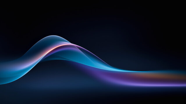 Flowing Waves of Color Dance in the Dark