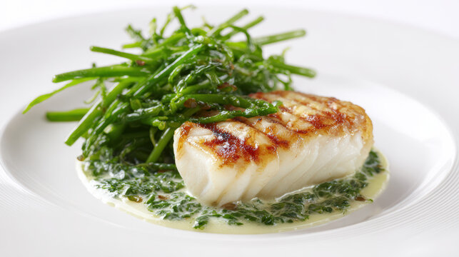 pan-roasted turbot with lemon verbena sauce