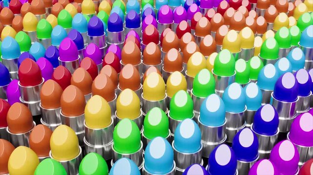 Color lipstick makeup product beauty cosmetic bg able to loop endless 4k