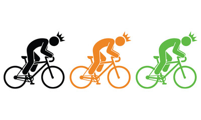 Fototapeta premium Cyclists with varying energy levels during a race