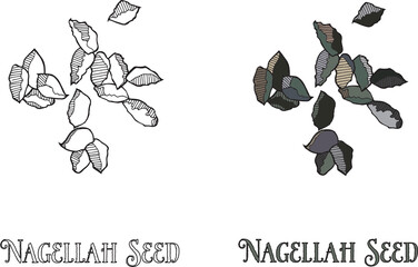 Naklejka premium NAGELLAH RASTER