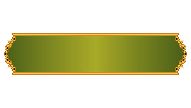 Luxury green arabic islamic text box title frame border banner set multiple colors for ramadan and milad un nabi