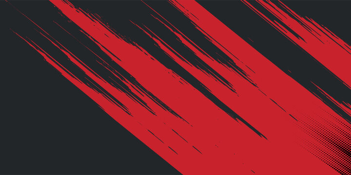 Background, contrast red and black color abstract template for business design. Technology style. You can use it for advertising, sports posters, templates, business presentations. Vector illustration