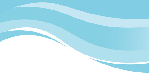 Obraz premium Blue and white business wave banner background. vector