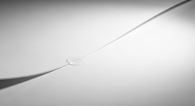 Close up of a single strand of hair under a microscope.