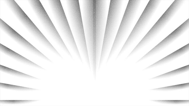 Abstract white and grey geometric background with circular rays and grainy grunge gradient texture. Concept motion design. Seamless loop. Video animation Ultra HD 4K 3840x2160