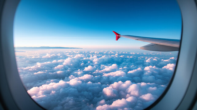 view from airplane window