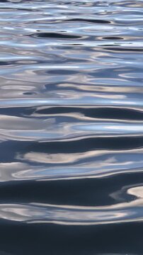 Waves ripple across the water surface, creating a serene and reflective natural scene.