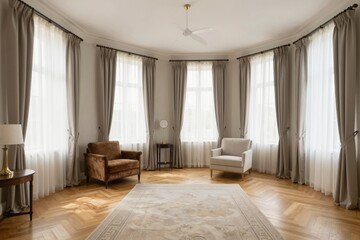 Fototapeta premium Elegant Living Room Interior - Relaxing Space