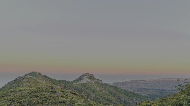 Precioso atardecer en el desierto de las palmas