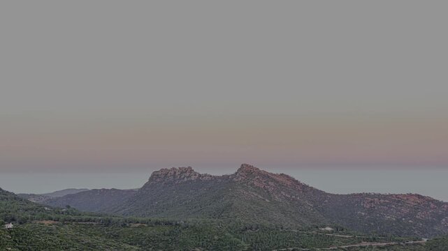 Precioso atardecer en el desierto de las palmas