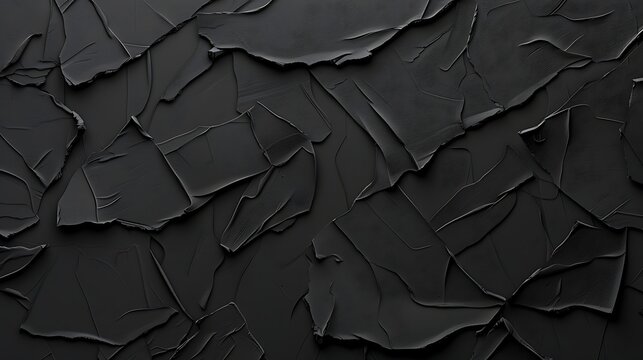 Black and white cracked earth texture pattern, seamless