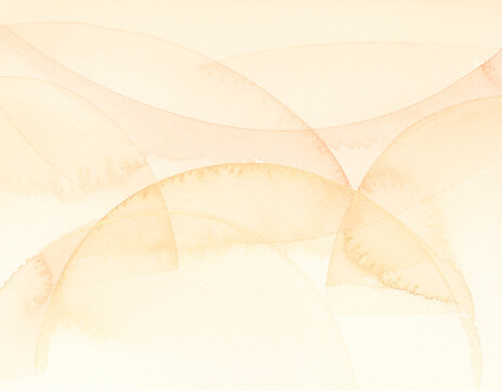 Abstract watercolor pastel arcs as elegant stretch ceiling design, soft warm tones, light airy background for modern interior decoration