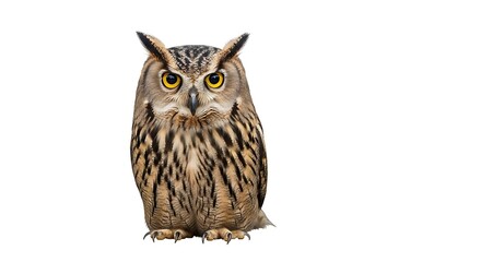 Obraz premium A captivating owl stares intensely