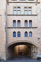 Fototapeta premium medieval gate in the palace of Narbonne, France
