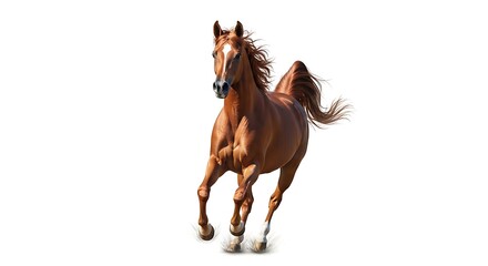 Obraz premium A horse galloping with grace and power