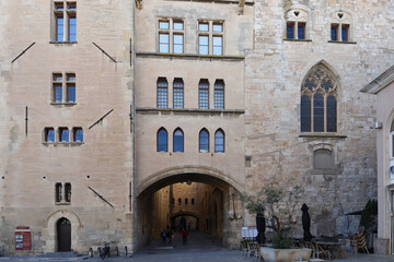 Fototapeta premium medieval gate in the palace of Narbonne, France