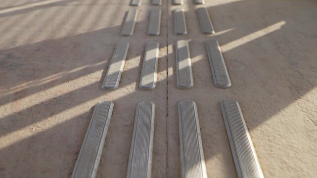 Tactile Paving on Pedestrian Bridge at King Salman Park