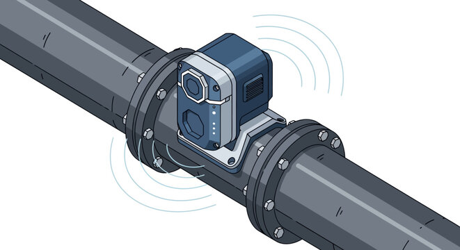 Smart Industrial Sensor for Pipeline Monitoring and Wireless Data Transmission