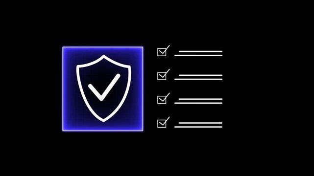 Minimalist design featuring two checkboxes with checkmarks on black background