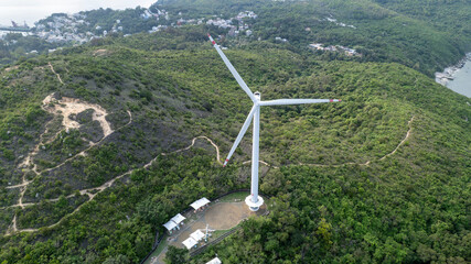 wind turbine in Lamma island, hong kong the last and only one wind turbine © LT