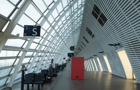 Avignon, France -December 27 2025: Avignon TGV station, one of train station in avignon