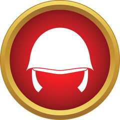 Obraz premium Military helmet icon representing wartime protection and soldier uniform accessory