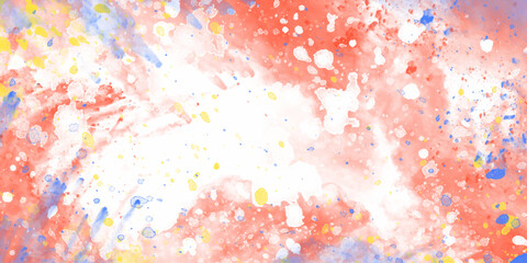Obraz premium Abstract watercolor background with space Hand drawn realistic abstract watercolor painting grunge texture. Bright watercolor abstract background for your design. Watercolor grunge Brush stroked ...