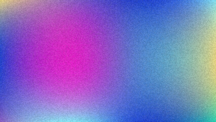 Fototapeta premium Abstract colorful vector background with soft gradient mesh and subtle noise grain texture. Iridescent transitions in blue, purple, pink and teal tones for wallpaper, covers and digital backdrops.