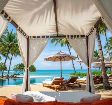 Beach relax view