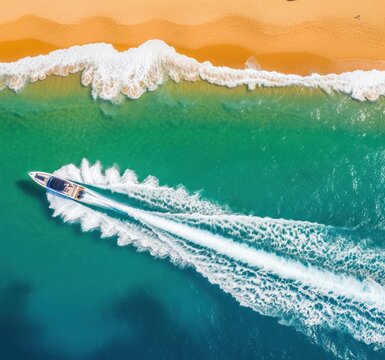 Boat in ocean