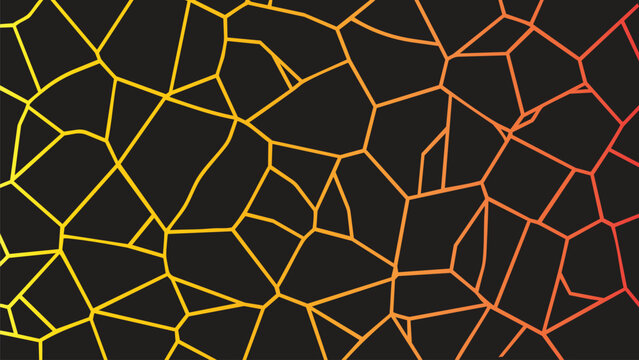 Abstract geometric pattern with golden and orange lines on black background abstract geometric background ornament