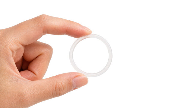 Vaginal Ring Contraceptive Device Macro Isolated Birth Control Concept