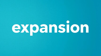 Fototapeta premium Das Wort „Expansion