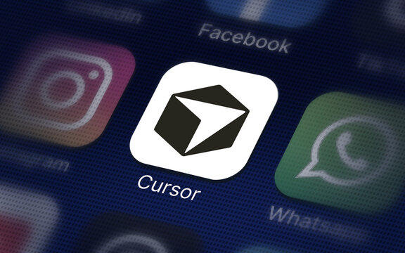 Cursor Company logo on the smartphone
