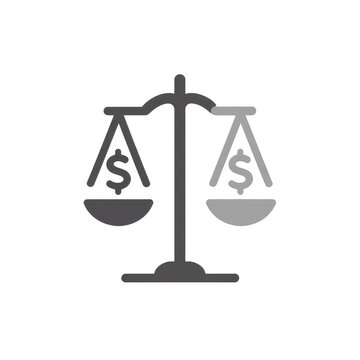 Balanced scales symbolizing economic equilibrium and financial parity